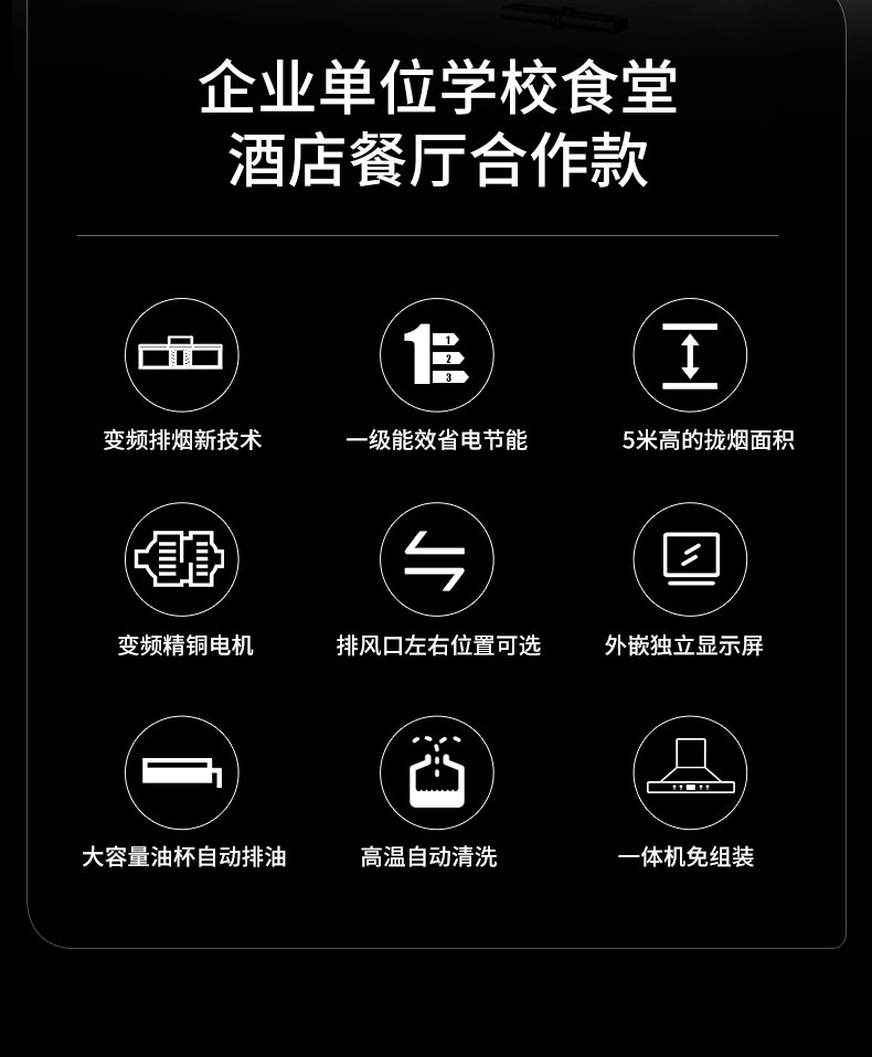 馳能變頻油煙機(jī)配置