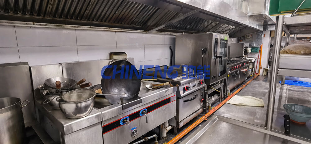 小型中餐廳中餐廳廚房3D效果圖