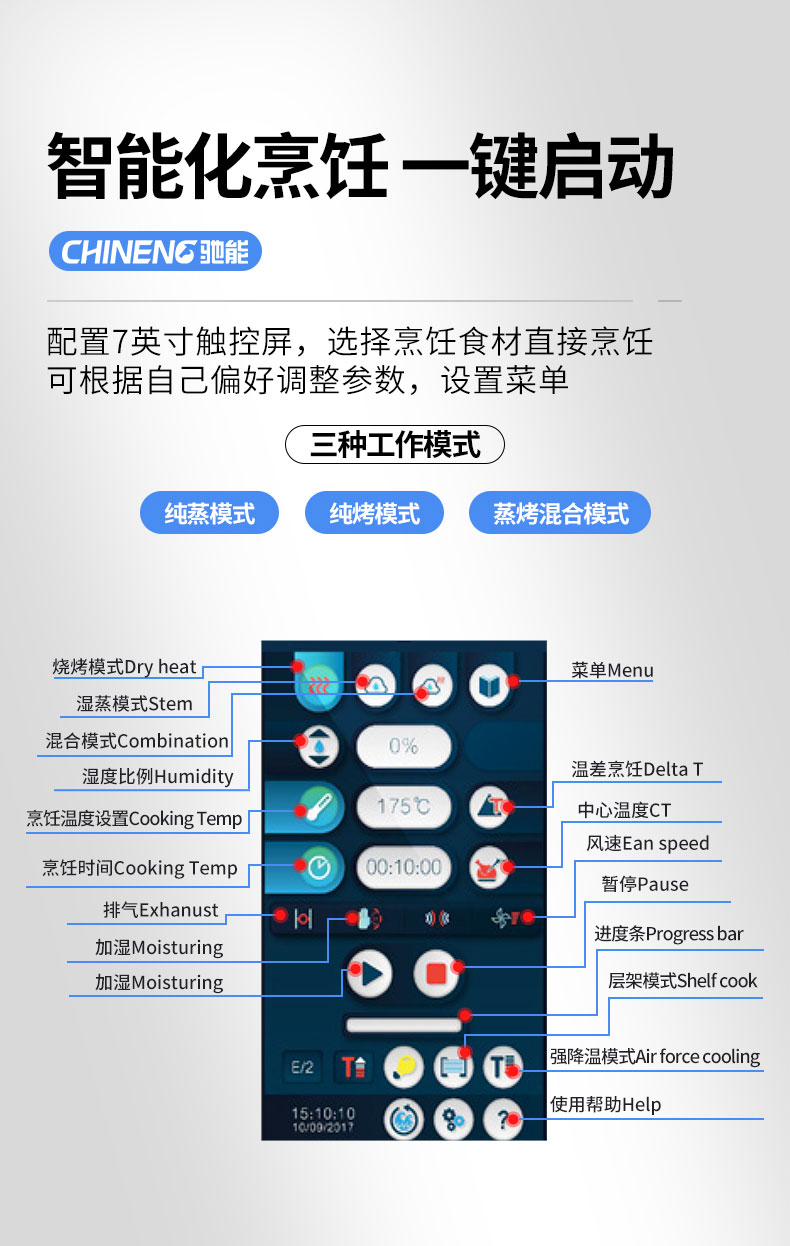 商用蒸烤箱操作說明