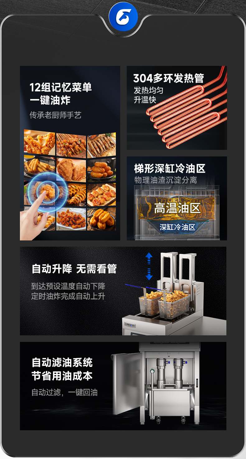 自動升降炸爐功能介紹
