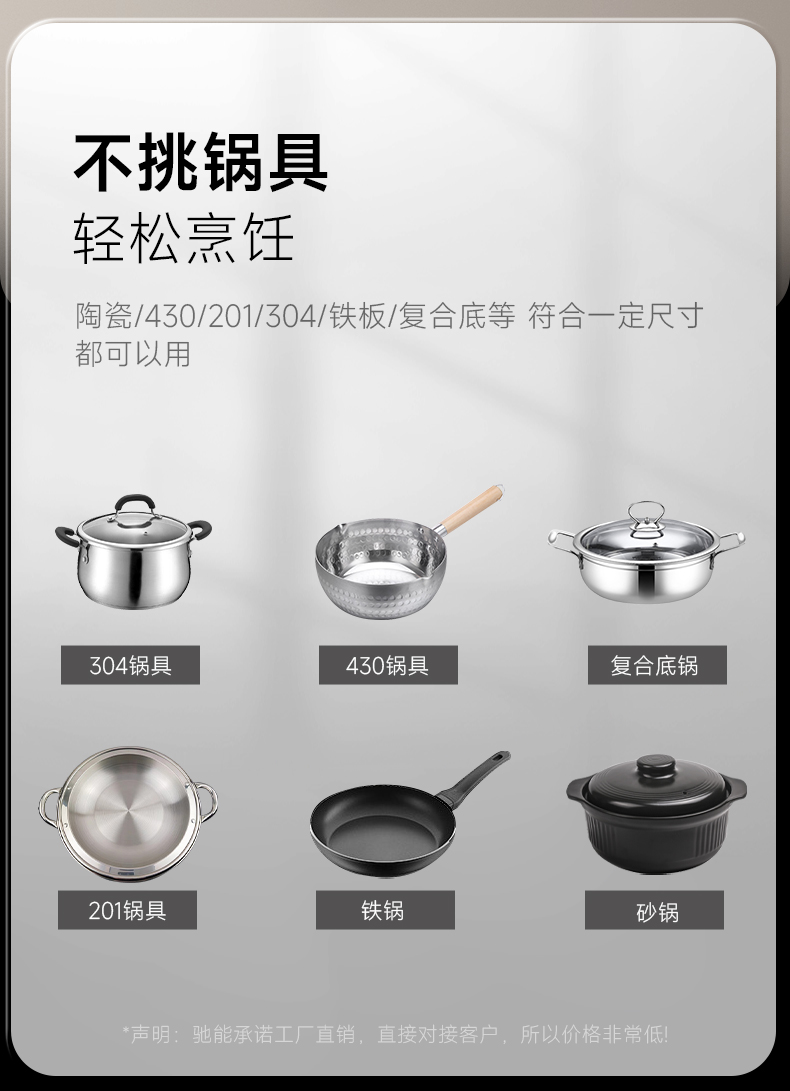 燃?xì)忪易袪t適用廚具