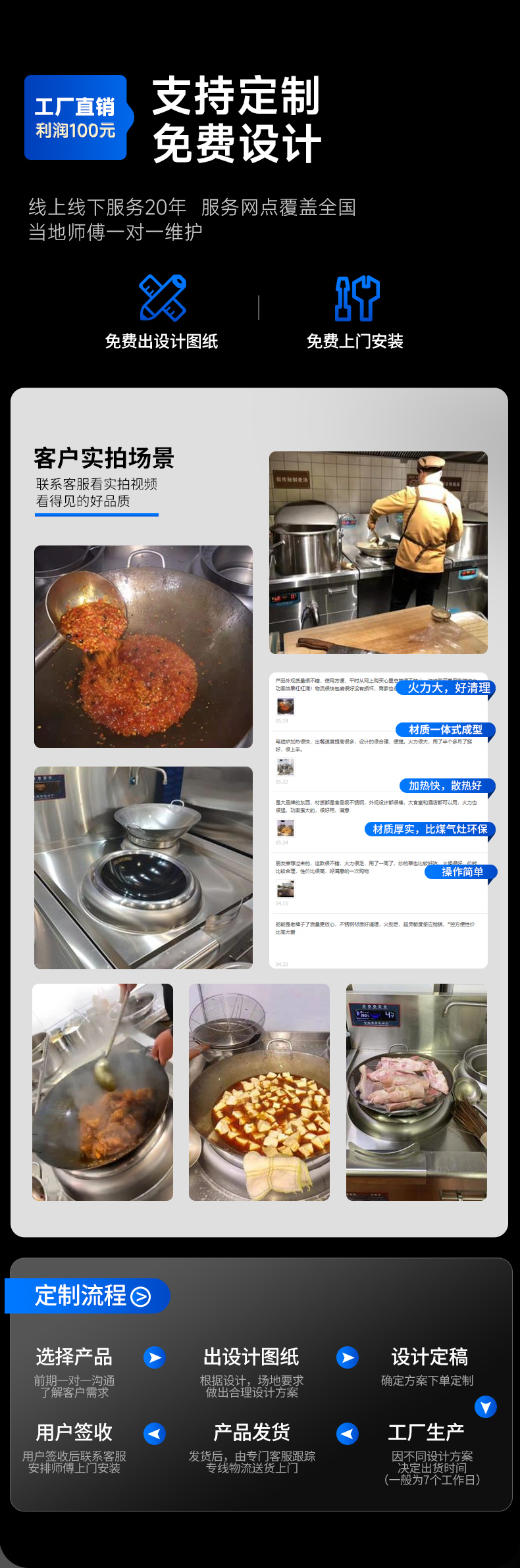 單頭小炒爐支持定制服務(wù)